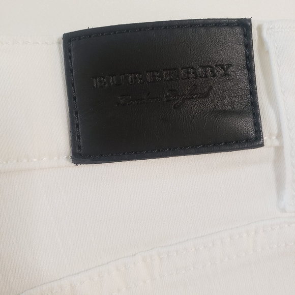 BURBERRY ⚡Like NEW⚡ Straight High-Rise Button Fly White Jeans Size 31 - Picture 12 of 15